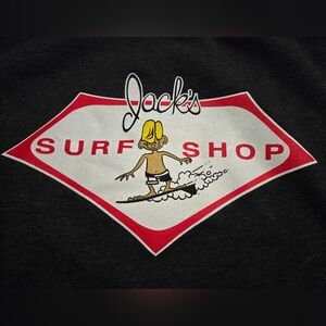 This vintage Jack's Surf Shop sweater hoodie is perfect for any surfer or outdoo